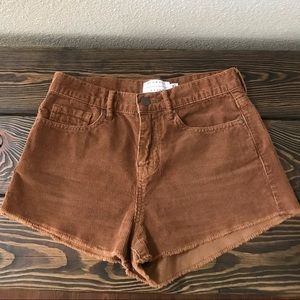 Kendall + Kylie high waist corduroy short 25